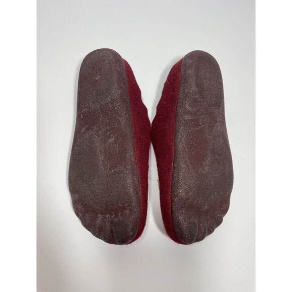 Flexus Women’s US 7.5-8 UK 38 Slide Slippers Pet Love Dogs Cats Maroon Red - Picture 9 of 10